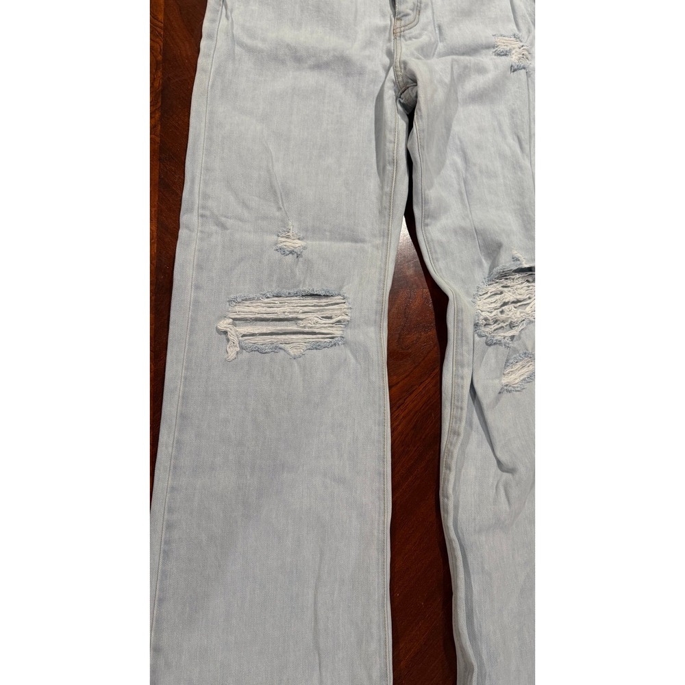 Kancan light blue distressed straight women's jeans size 9/28‎ - Picture 2 of 12